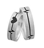 Par de Alianças em Prata ALP74