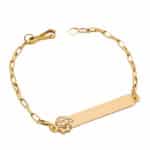 Pulseira Infantil em Ouro BX 416 PUIBX01