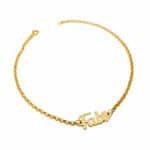 Tornozeleira em Ouro 18kts TO04