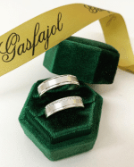 Par de Alianças em Prata ALP78 - Imagem 2