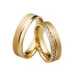 Par de Alianças em Ouro 18Kts A115