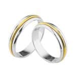 Par de Alianças em Prata ALP82