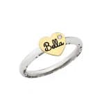 Anel em Prata e Ouro 18kts AN117