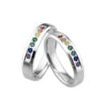 Par de Alianças em Prata ALP83