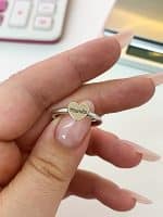 Anel em Prata e Ouro 10kts AN122 - Imagem 2