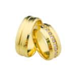 Par de Alianças em Ouro 18Kts A120