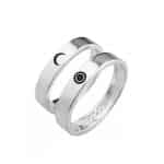 Par de Alianças em Prata ALP88