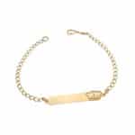 Pulseira Infantil em Ouro BX 416 PUIBX21