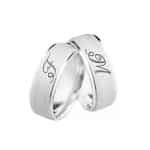 Par de Alianças em Prata ALP92