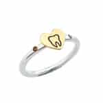 Anel em Prata e Ouro 18kts AN146