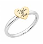 Anel em Prata e Ouro 18kts AN115