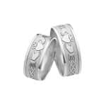 Par de Alianças em Prata ALP104