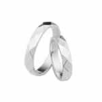 Par de Alianças em Prata ALP109