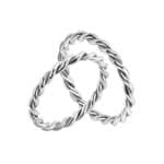 Par de Alianças em Prata ALP110