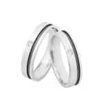 Par de Alianças em Prata ALP107