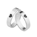 Par de Alianças em Prata ALP108