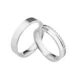 Par de Alianças em Prata ALP111