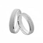 Par de Alianças em Prata ALP112