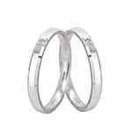 Par de Alianças em Prata ALP117