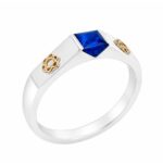 Anel de Formatura em Prata e Ouro 18kts ANP87