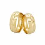 Par de Alianças em Ouro 18Kts A132