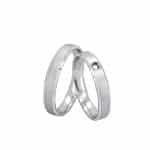 Par de Alianças em Prata ALP119
