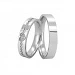 Par de Alianças em Prata ALP120