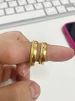 Par de Alianças em Ouro 18Kts A133 - Imagem 2