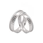 Par de Alianças em Prata ALP123