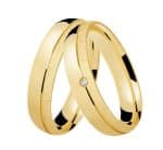 Par de Alianças em Ouro 18Kts A133
