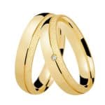 Par de Alianças em Ouro 18Kts A133