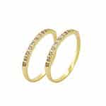 Conjunto de Aparadores em Ouro 18kts CJAP24