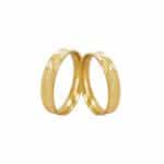 Par de Alianças em Ouro 18Kts A135