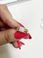 Anel em Prata e Ouro 10kts ANP107 - Imagem 2