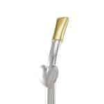 Bomba de Chimarrão em Prata com Ouro 10K BC02