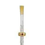 Bomba de Chimarrão em Prata com Ouro 10K BC07