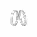 Par de Alianças em Prata ALP127