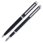 Kit Premium Crown Top Model Preta Esferográfica + Tinteiro