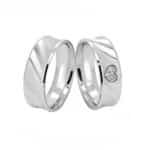 Par de Alianças em Prata ALP129