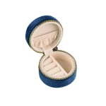 Porta Joias Pequeno Redondo Azul PJ51