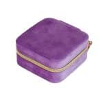 Porta Joias Quadrado Veludo Rose PJ63