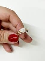 Anel em Prata e Ouro 10kts ANP148 - Imagem 2