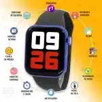 Relógio de Pulso SMARTWATCH SECULUS Azul e Preto - Imagem 4