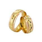 Par de Alianças em Ouro 18Kts A141