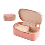 Porta Joias Couro Fake Rose PJ80