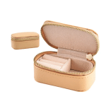 Porta Joias Couro Fake Caramelo PJ82