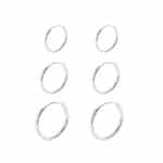 Trio de Brincos Em Prata TBP18