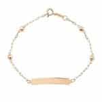 Pulseira Infantil em Ouro BX 416 PUIBX27
