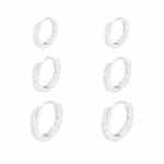 Trio de Brincos Em Prata TBP19