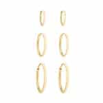 Trio de Brincos 18kts TB07